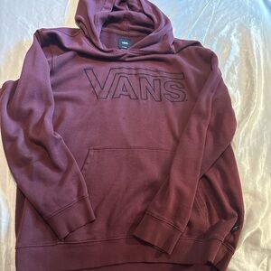 Vans Men's Maroon Hoodie